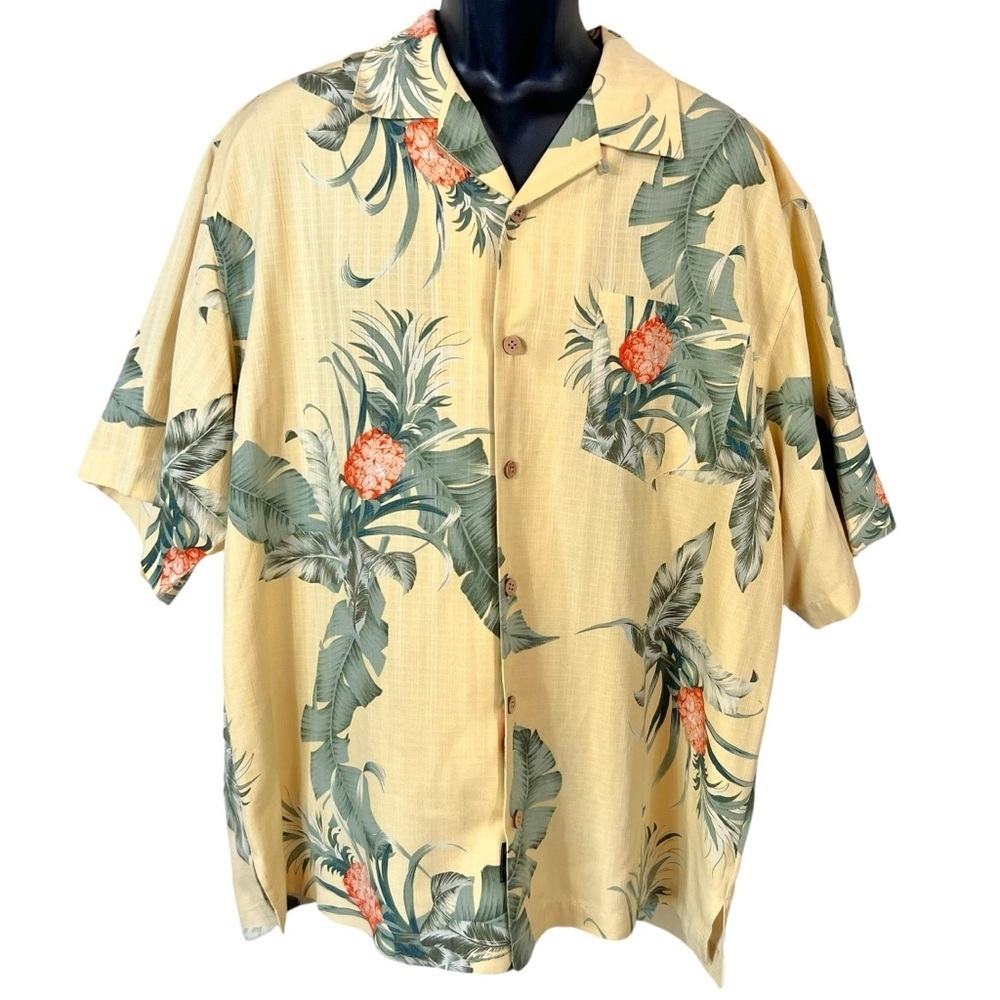 Bermuda Bay Silk Short Sleeve Hawaiian Camp Shirt